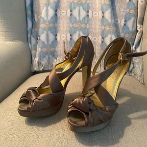 Satin Jcrew heels